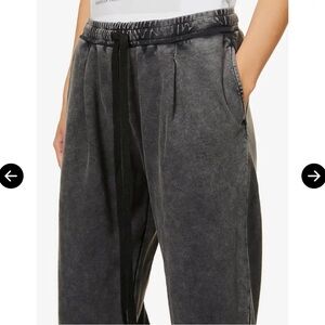 NWOT - R13 - WIDE-LEG HIGH-RISE COTTON-JERSEY JOGGING BOTTOMS - size S